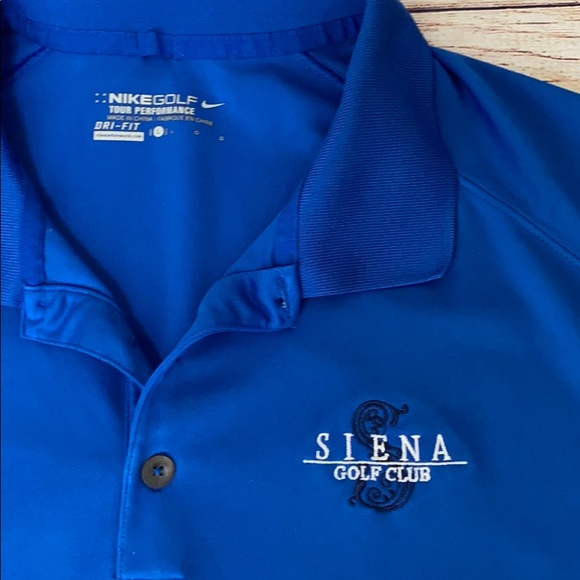 Nike Golf Tour Performance Blue L Polo - Picture 2 of 7